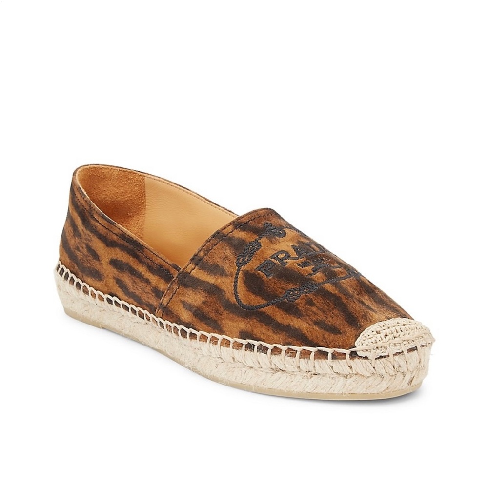 NEW Prada Leopard-print Espadrilles